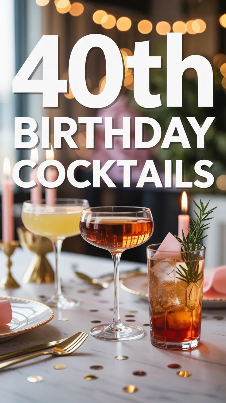 Planning a milestone celebration? These 7 40th Birthday Signature Cocktails are stylish, easy to make, and guaranteed to impress your guests! 🍸✨ #BirthdayCocktails #SignatureDrinks #40thBirthday
