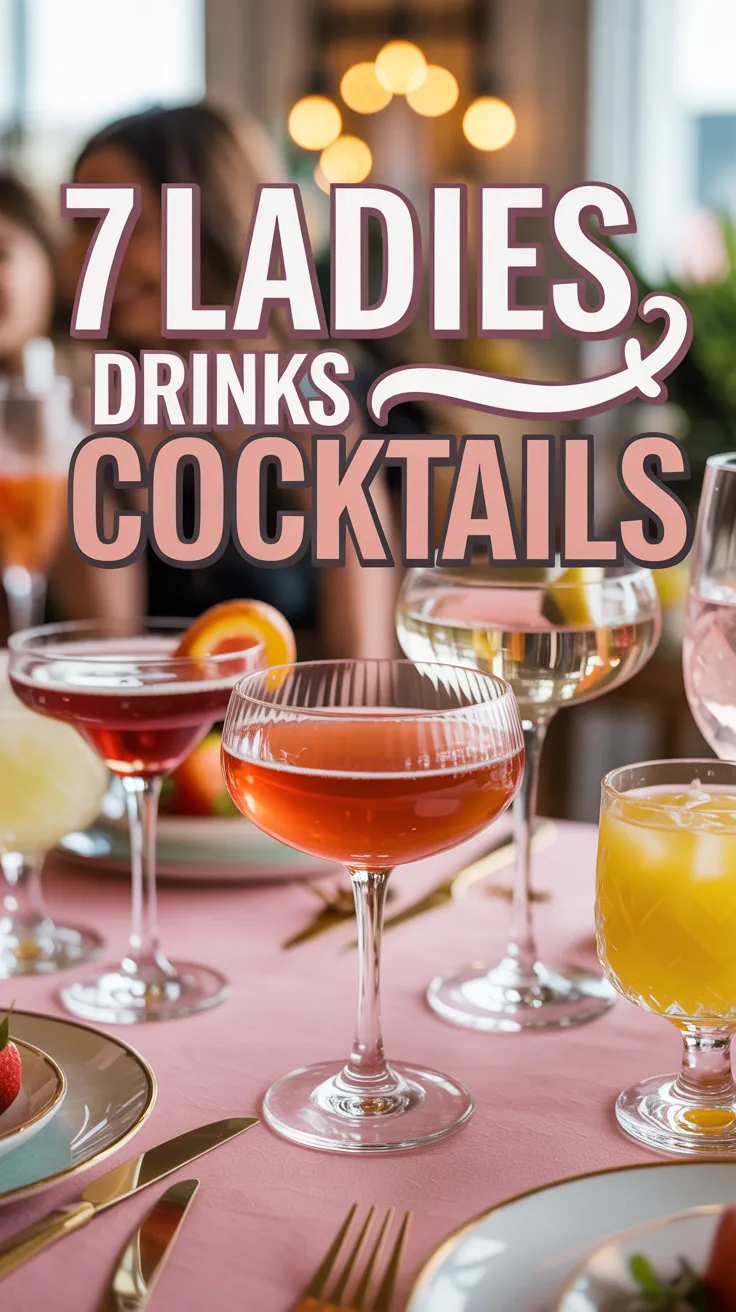 From pretty martinis to sparkling spritzes, these cocktails for women are full of flavor and charm. Perfect for brunch, birthdays, or just because! 🍸✨ #CuteCocktails #LadiesNight #CocktailIdeas