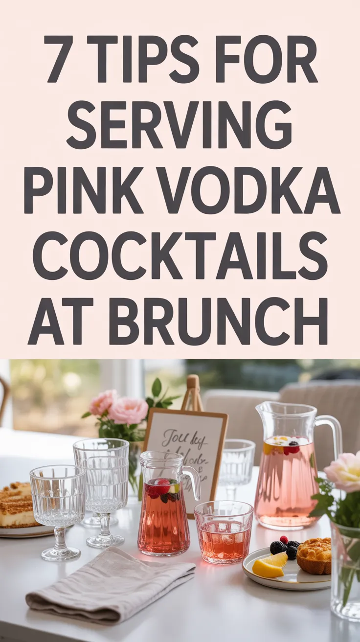 Hosting brunch with cocktails on the menu? These 7 tips for serving pink vodka drinks will help you keep things simple, stylish, and totally guest-ready. 💕🍸 #BrunchTips #CocktailParty #PinkVodkaDrinks