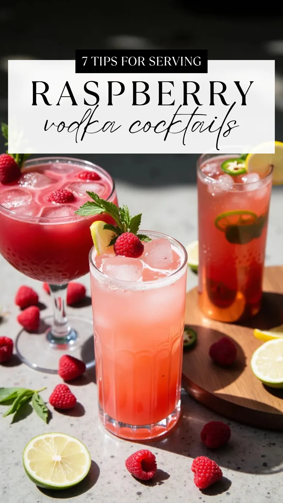 Sweet, tangy, and totally refreshing—these raspberry vodka cocktails are everything your summer needs. Easy to make, pretty to serve, and impossible not to love! 💕🍓 #RaspberryVodka #CocktailIdeas #PrettyDrinks