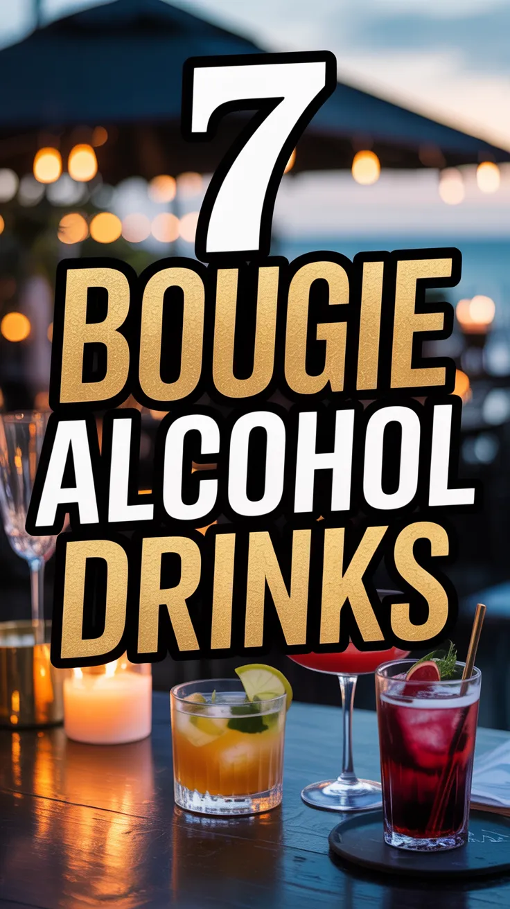 Hosting a fancy night in? These 7 Bougie Alcohol Drinks look luxe but are surprisingly easy to make—perfect for impressing guests without the stress. 🍸✨ #CocktailRecipes #BougieDrinks #PartyIdeas