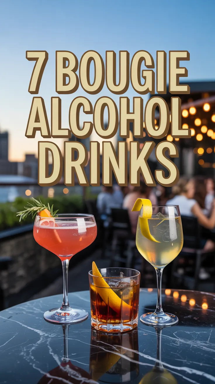 From glittery martinis to smoky old fashioneds, these 7 Bougie Alcohol Drinks bring the wow factor to any night. Chic, flavorful, and totally sippable! 🥂💅 #FancyCocktails #MixologyAtHome #BougieAlcoholDrinks