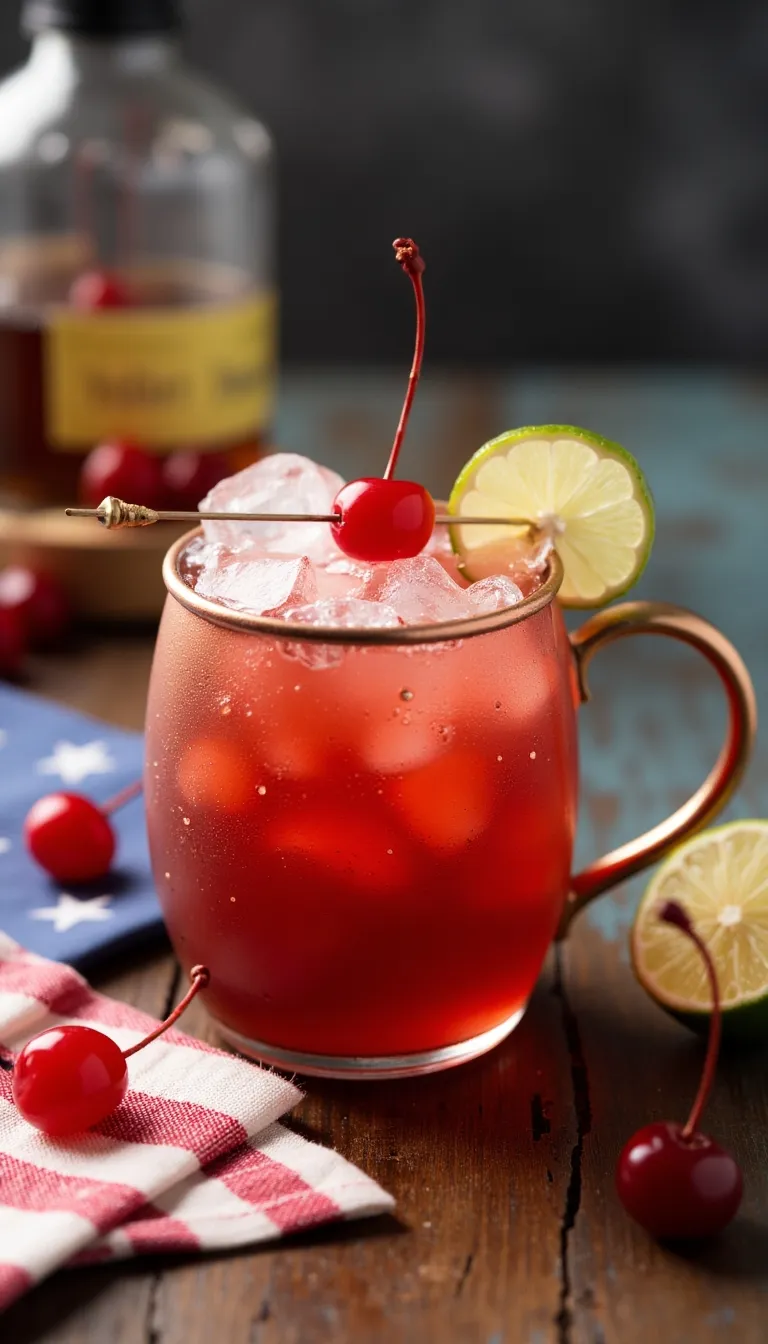 This twist on a classic Moscow Mule adds a burst of cherry flavor and a splash of summer fun. The Cherry Bomb Mule mixes vodka, cherry juice, and spicy ginger beer for a bold cocktail that’s cool, refreshing, and crowd-approved.