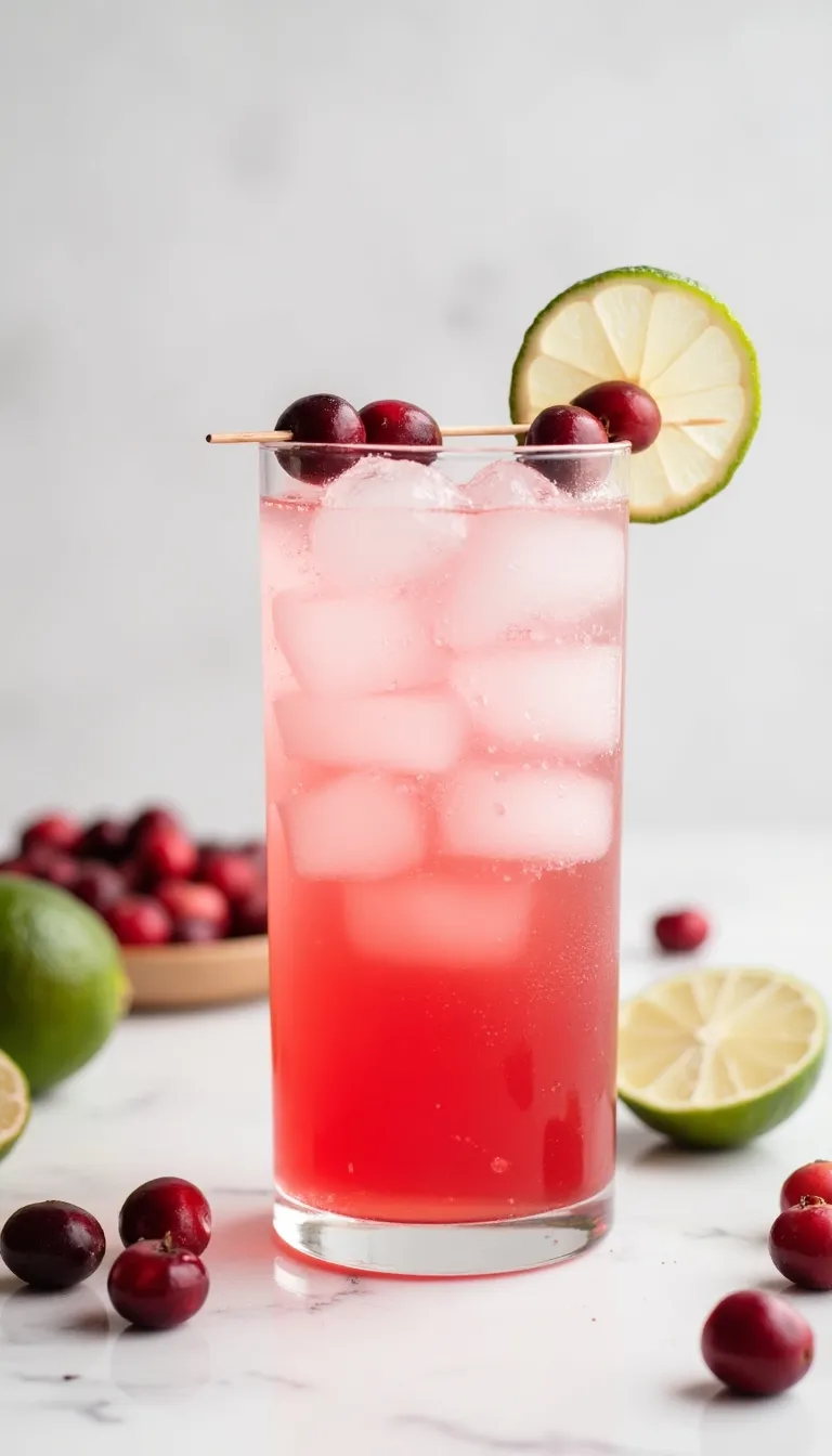 Refreshing and ridiculously easy, the Cranberry Lime Vodka Spritz is light, fizzy, and a little bit fancy. With cranberry juice, lime, and vodka, it’s a party drink that works for any season—just tart enough to keep things interesting.