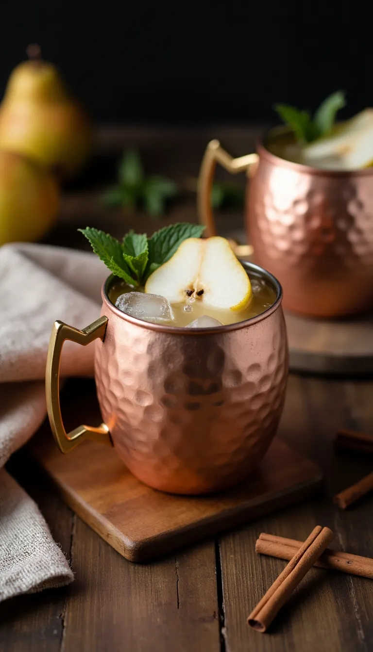 A twist on the classic mule, this one brings a fruity, spicy balance with fresh pear and zippy ginger beer. The Ginger Pear Vodka Mule is refreshing yet cozy—perfect for everything from fall gatherings to signature winter sipping.