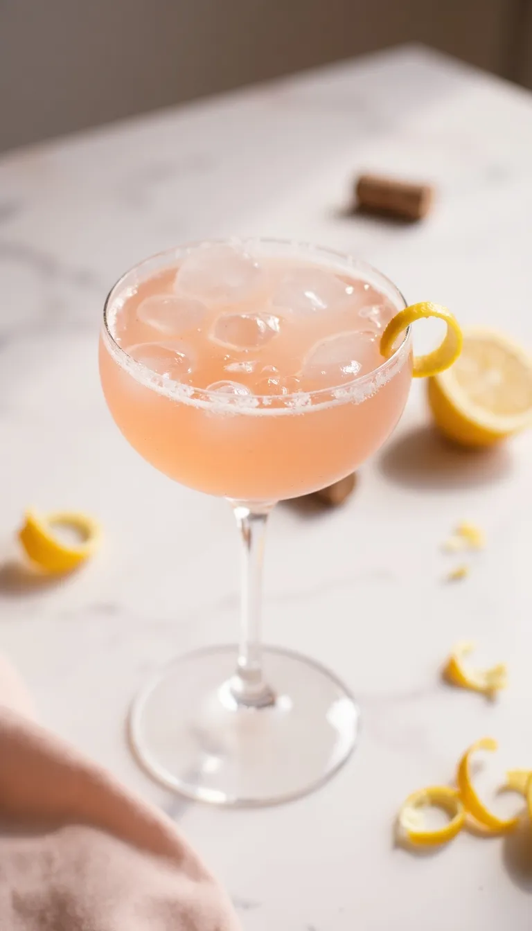 A spin on the elegant French 76, this version adds a soft blush hue with a splash of cranberry. The Pink French 76 is made with vodka, lemon juice, a touch of cranberry, and champagne—bright, refined, and totally brunch-worthy.