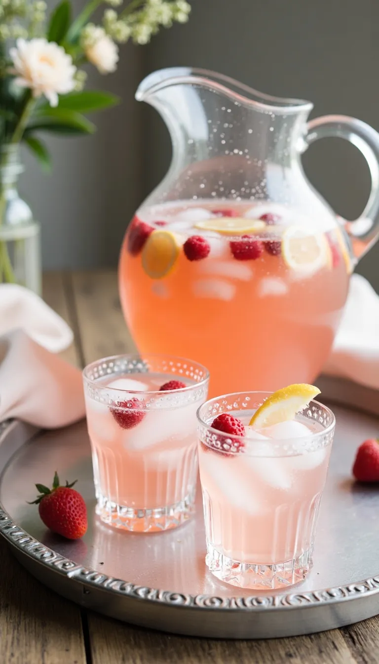 This party-perfect Pink Rose punch is as pretty as it is pourable. With rosé, vodka, fresh fruit, and a touch of sparkle, it’s a go-to for bridal showers, brunches, or anytime you need a pink drink that feels like a celebration.