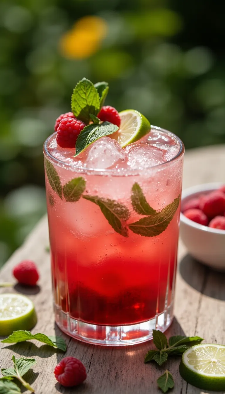 This cocktail brings the fresh factor. The Raspberry Lime Vodka Smash blends fresh raspberries, lime, and herbs for a drink that’s vibrant, punchy, and perfect for hot days or happy hours.