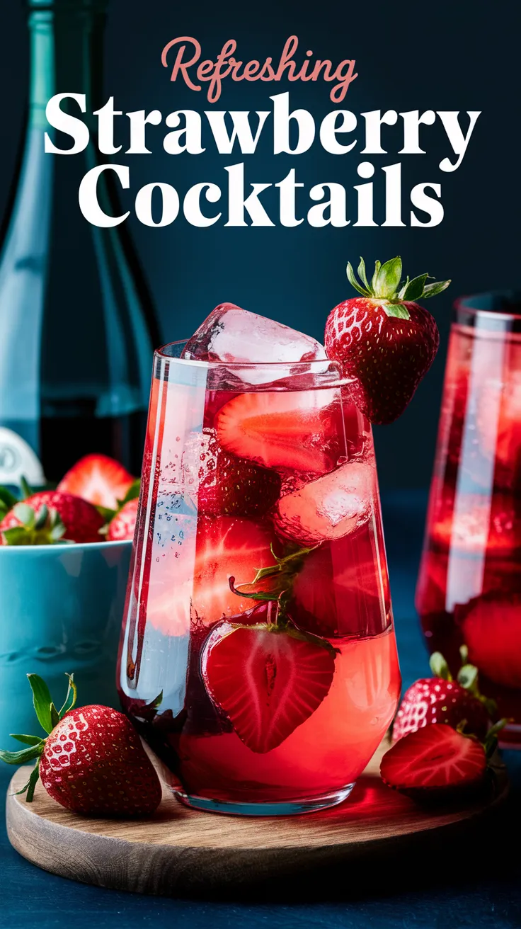 🍓🍹 7 Refreshing Strawberry Cocktails You’ll Want to Sip All Summer! Cool down with these sweet and fruity strawberry cocktails! From bubbly spritzers to frozen daiquiris, these refreshing drinks are perfect for warm days, brunch, or patio lounging. ☀️🍸 #StrawberryCocktails #RefreshingDrinks #SummerSips #CocktailRecipes #SipSipHooray