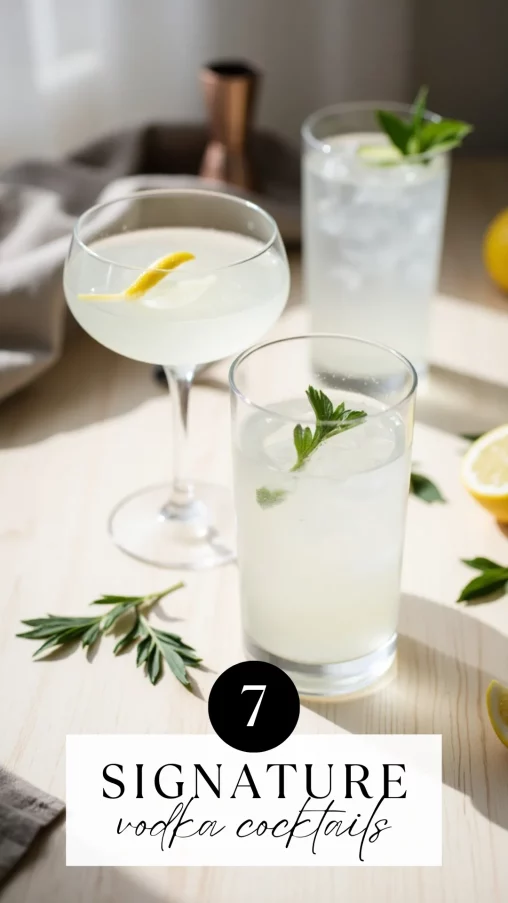 Looking for an easy go-to drink? These simple signature vodka cocktails are stylish, delicious, and totally doable—perfect for parties or your new favorite "house cocktail." 🍋🍸 #VodkaCocktails #SignatureDrinks #SimpleCocktailRecipes