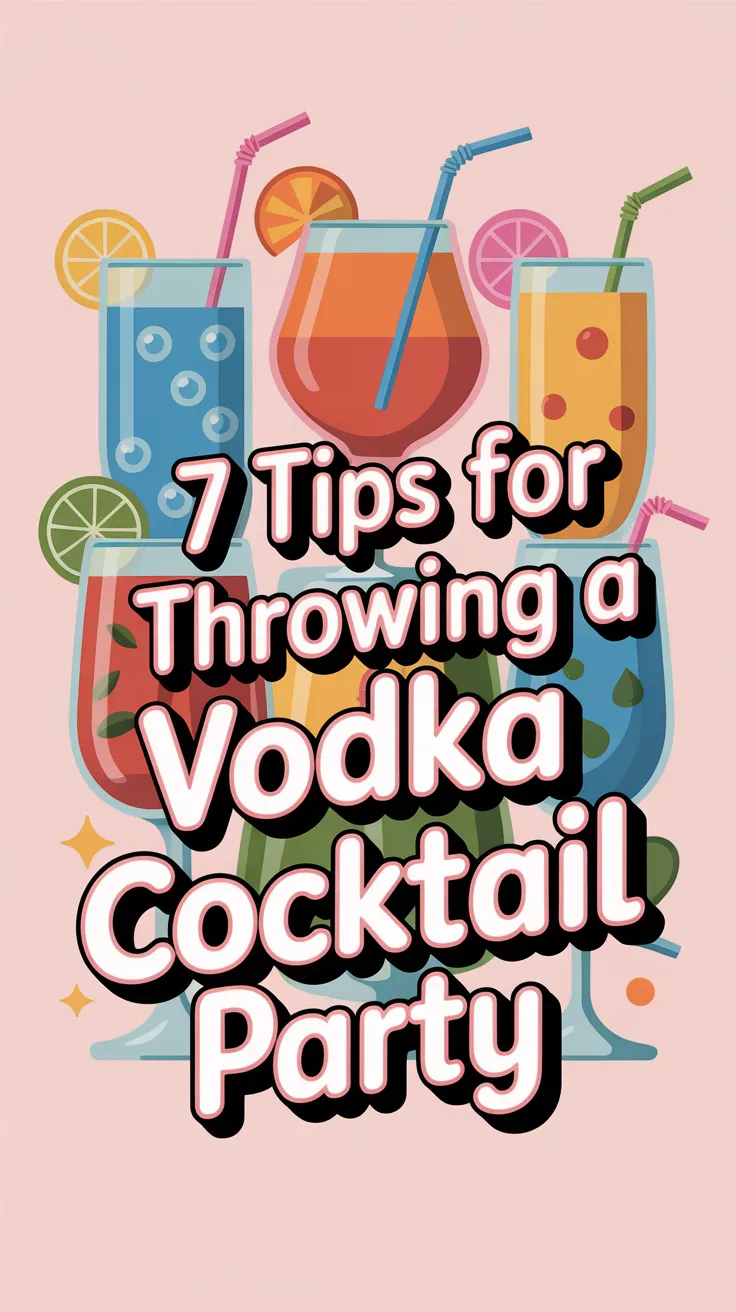 Planning a party? These 7 tips for throwing a vodka cocktail party will help you serve drinks like a pro—without stressing over every pour! 🎈🍸 #VodkaPartyIdeas #EntertainingTips #DIYCocktailBar