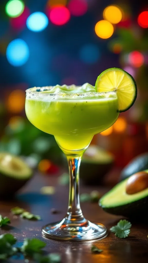 🥑 Avocado Margarita 🍋
Yes, you read that right—an Avocado Margarita! Creamy, smooth, and packed with zesty lime flavor, this is the ultimate twist on a classic marg.