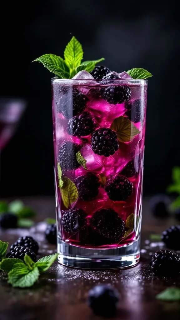 The Blackberry Mint Vodka Smash is a delightful drink perfect for warm days. With juicy blackberries and fresh mint, it offers a refreshing twist on classic cocktails. This vibrant smash will surely impress your friends at your next gathering!

