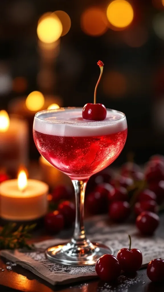 The Cherry Blossom Pink Gin Sour is a delightful twist on a classic favorite. With its elegant pink hue and a delightful cherry garnish, it's perfect for sharing with friends. Enjoy the refreshing flavors that make this cocktail a must-try at your next gathering!