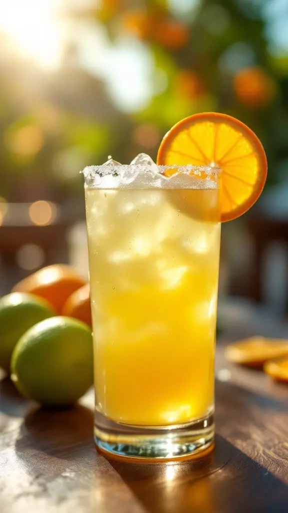 The Golden Margarita is a refreshing twist on a classic favorite. Mixing Licor 43 with fresh lime juice and orange liqueur gives it a vibrant flavor that's hard to resist. Serve it over ice with a slice of orange for a sunny, refreshing drink.