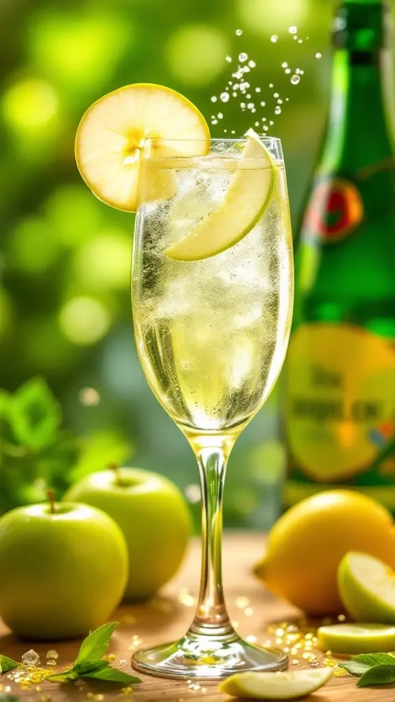 Bright and refreshing, the Green Apple Sparkler is perfect for your St. Patrick's Day celebration. This drink combines crisp apple flavors with a bubbly twist, making it a crowd-pleaser. Garnish with apple slices for a fun touch!