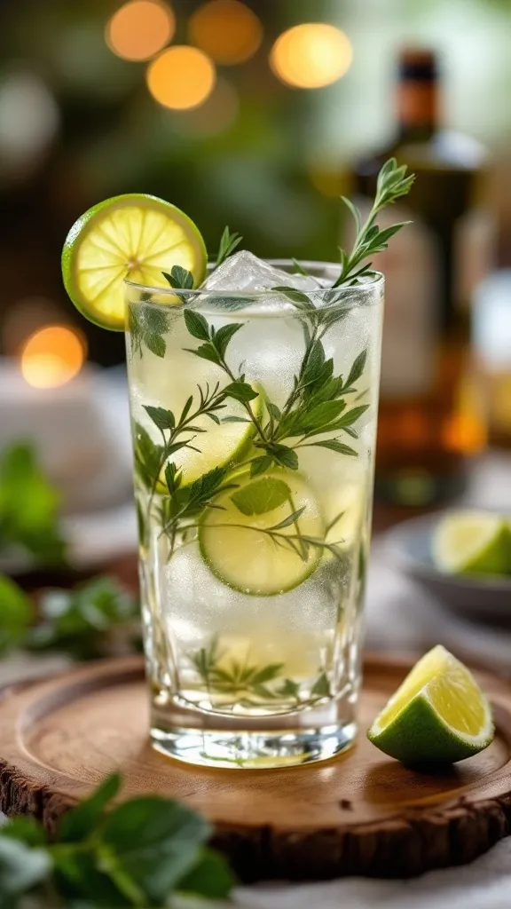 🍸 Herbal Gin and Tonic 🌿
A botanical upgrade to your classic G&T! This version adds fresh green herbs for an extra layer of flavor.