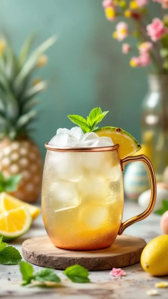 The Hoppy Mule is a refreshing twist on the classic Moscow Mule, perfect for your spring brunch. With a mix of ginger beer and a hint of citrus, this cocktail will brighten up your gathering. Garnish it with fresh mint and a lime wedge for that extra pop of flavor!