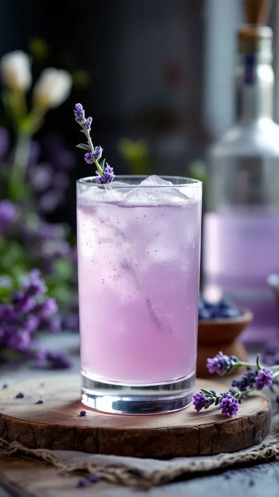 The Lavender Lemon Fizz is a refreshing drink that perfectly captures the essence of spring. This cocktail combines zesty lemon with floral notes of lavender for a delightful twist. Serve it over ice for a bubbly treat that will brighten up your brunch!