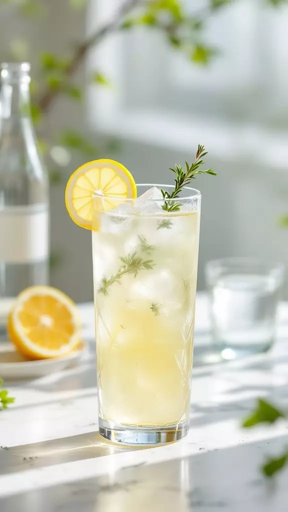 Bright and refreshing, the Lemon Thyme Collins is perfect for your next girl’s night in. This cocktail combines zesty lemon with fragrant thyme, creating a delightful mix that will lift everyone's spirits. Serve it over ice and watch your friends enjoy every sip!