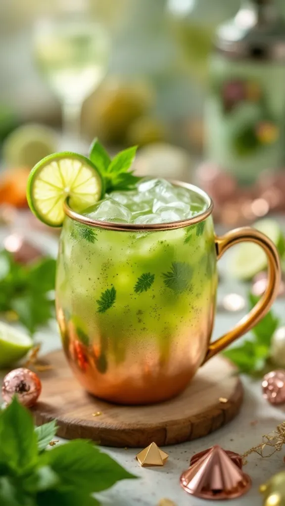 🍵 Matcha Mule 🍹
Love matcha? Love a good Moscow Mule? This drink is the best of both worlds! Earthy green tea, spicy ginger beer, and a hit of vodka make for one seriously refreshing sip.