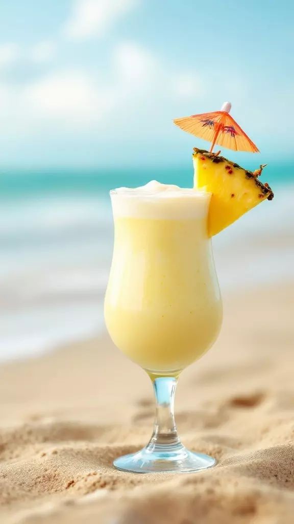 🍍 Tropical Pineapple Coconut Daiquiri 🥥
A little sip of paradise in a glass! This daiquiri is smooth, sweet, and loaded with tropical vibes. Think fresh pineapple, creamy coconut, and just the right amount of rum to make you feel like you're lounging on a beach somewhere. 🏝️🍹