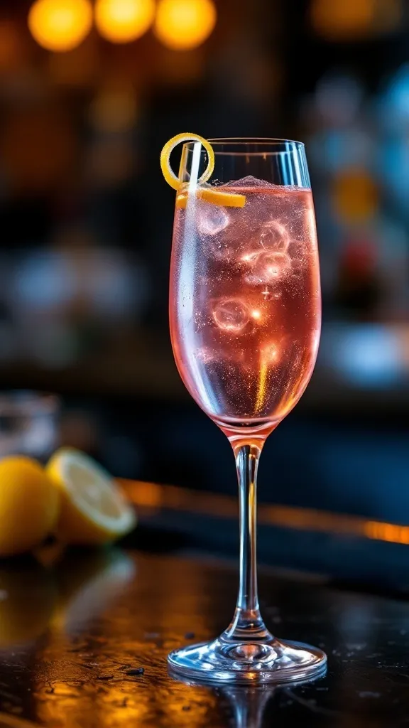 The Pink French 75 is a fun twist on the classic cocktail that’s sure to impress your friends. With its bubbly texture and zesty lemon flavor, it’s perfect for any celebration. This refreshing drink combines gin, sparkling wine, and a splash of pink for a delightful sip!

