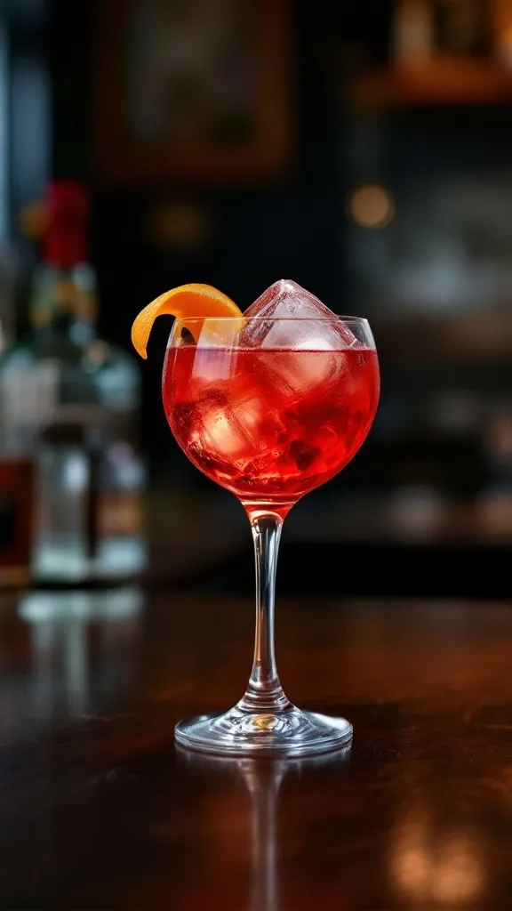 If you want to chill with friends, the Pink Gin Negroni is a fun twist on a classic. This cocktail blends the crispness of pink gin with sweet vermouth and bitter Campari, creating a balanced drink that's both refreshing and flavorful. Garnish with an orange slice for that extra pop!

