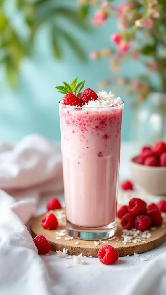 The Raspberry Coconut Collins is a fruity twist on the classic cocktail, perfect for your weekend hangout. With fresh raspberries and a hint of coconut, it's refreshing and delicious. Serve it over ice for a cool treat that will impress your friends!