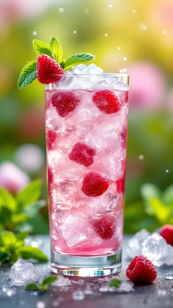 The Raspberry Mint Collins is a refreshing twist on a classic favorite. With its bright raspberry flavor and a hint of mint, this cocktail is perfect for warm days on the patio. Just mix vodka, fresh mint, and sparkling water, and you'll have a drink that’s both tasty and eye-catching!