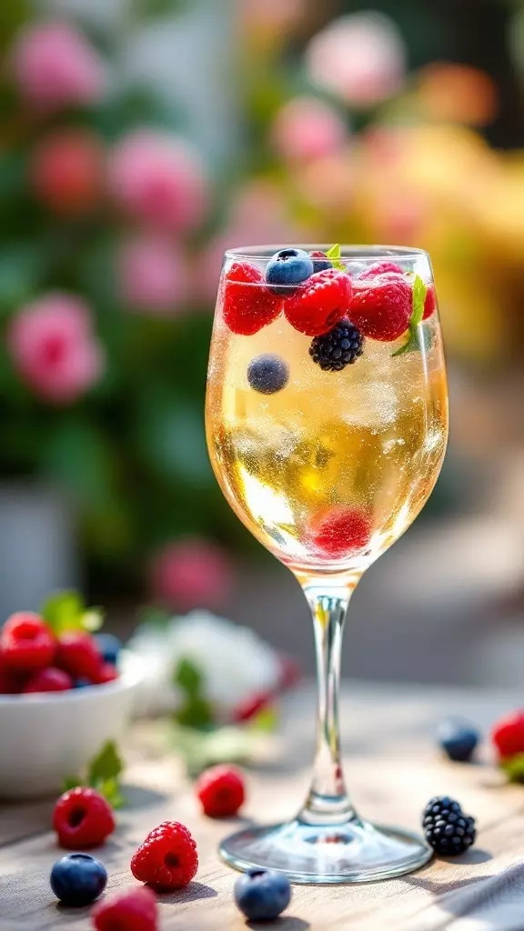 This Springtime Spritzer is a delightful mix of vodka and fresh fruit that’s perfect for warm days on the patio. Bubbles from sparkling water add a refreshing twist, while berries bring a burst of color and flavor. Sip it slowly and enjoy the cheerful vibe of spring!